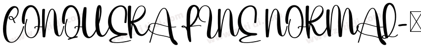 CONQUERA FINE NORMAL字体转换